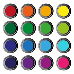 multi color 3d circle icon background for web vector image