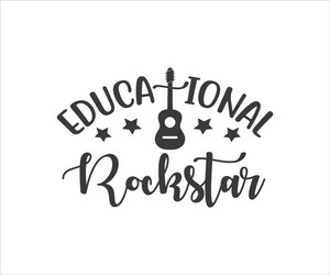 educational rockstar vector