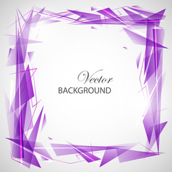 violet abstract background with triangles vector image