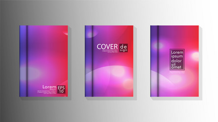 Collection book cover backgrounds Royalty Free Vector Image