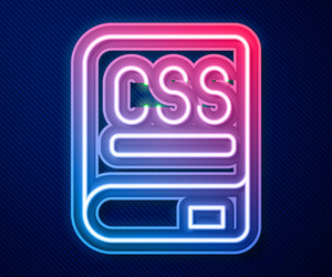 glowing neon line books about programming icon vector image