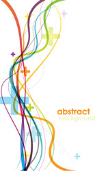 Dynamic Abstract Lines Background vector image