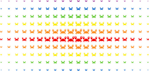 Crab spectral halftone array vector