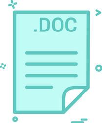 doc application download file files format icon vector image