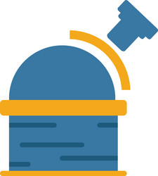 Observatory icon simple element from space icons vector