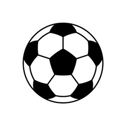 Simple Soccer Ball Icon Vector Image