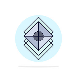 arrange design layers stack layer flat color icon vector image