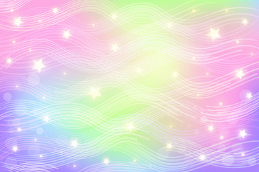 rainbow fantasy background holographic vector