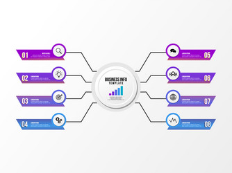 infographic design template with options steps vector image