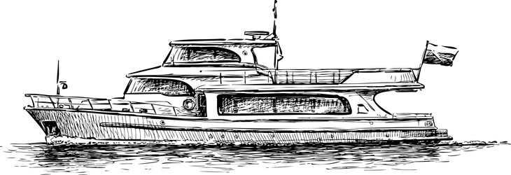 pleasure boat vector