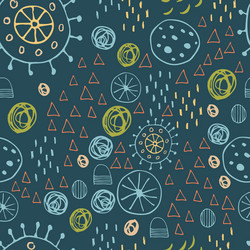 Scandinavian abstract seamless pattern vector