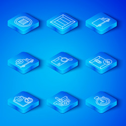 set line verification of delivery list clipboard vector image