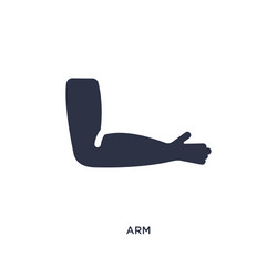 arm icon on white background simple element from vector image