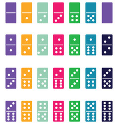 Colourful domino set element 607942 Vector Art at Vecteezy