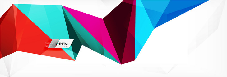 mosaic triangular low poly style abstract vector image