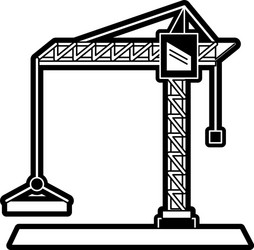 Construction crane tower Royalty Free Vector Image