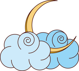 Cute bunny moon Royalty Free Vector Image - VectorStock