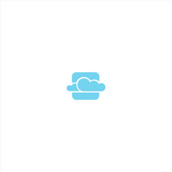 Cute cloud icon Royalty Free Vector Image - VectorStock