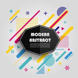 abstract colorful geometric pattern design vector image
