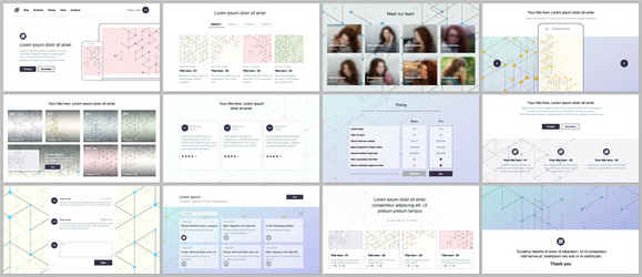 templates for website design minimal vector image