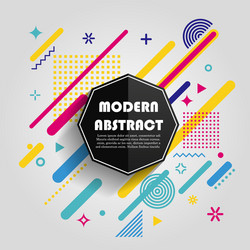 abstract colorful geometric pattern design vector image