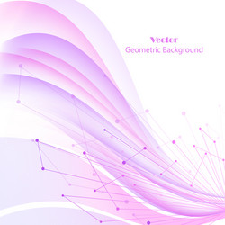 abstract geometric background with connected lines vector image
