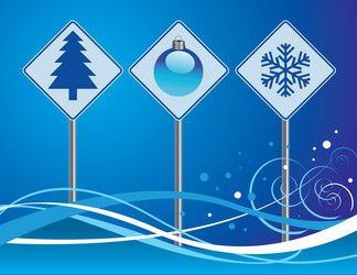 christmas signs vector