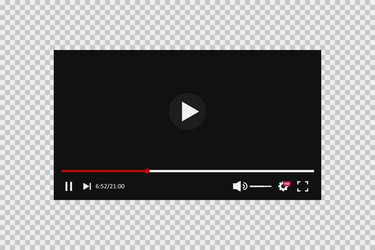 video player for web background design movie vector image