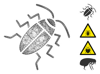 network cucaracha mesh vector image
