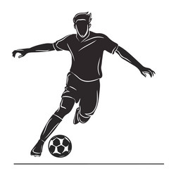 Epic soccer showdown dynamic football players Vector Image