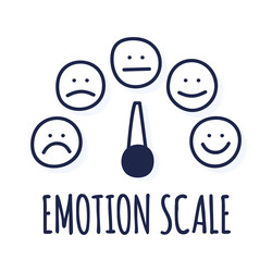 feedback or rating scale with smiles representing vector image
