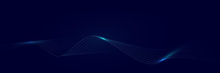 abstract blue dynamic lines curve the background vector image
