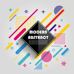 Abstract colorful geometric pattern design vector
