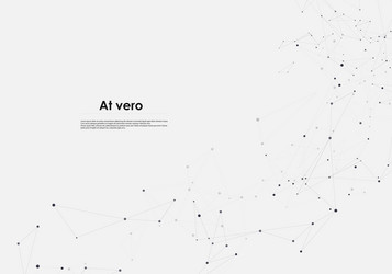 Geometry connected line and dots simple vector