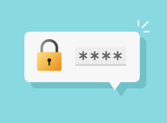 password secure login access notice vector image