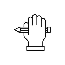self expression icon simple thin line vector image