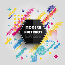 Abstract colorful geometric pattern design vector