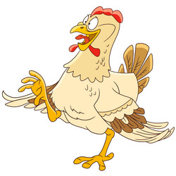 Cute Cartoon Hen