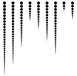 Circles in Linear Patterns vector