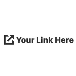External link icon with arrow and box open in new vector