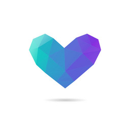 Heart shape abstract vector