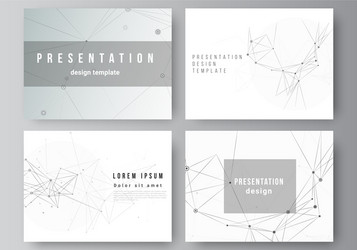 layout presentation slides design vector image