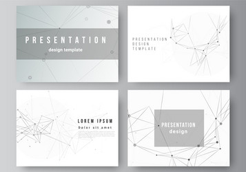 Layout presentation slides design vector