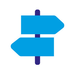 maps and navigation guide post vector image