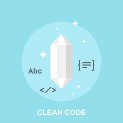 Clean Code Development vector image