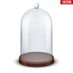 Glass dome on transparent background Royalty Free Vector