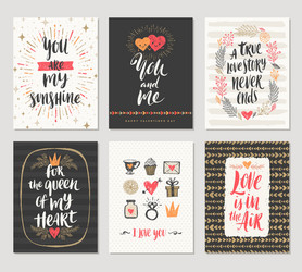 Romantic Valentine's Day Greetings Vector Image