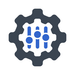 setting configuration icon vector image
