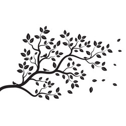 tree branch design vector image