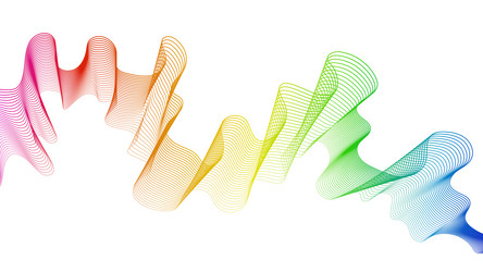 abstract backdrop with wave gradient lines vector image